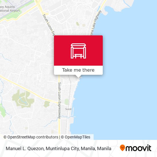 Manuel L. Quezon, Muntinlupa City, Manila map