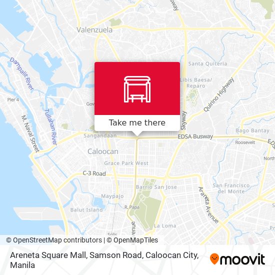Areneta Square Mall, Samson Road, Caloocan City map