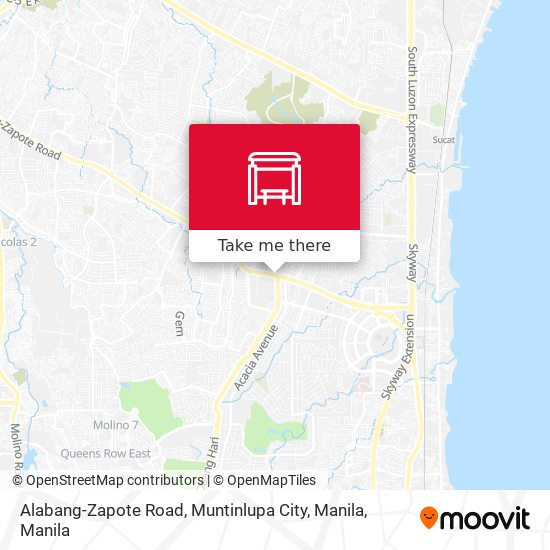 Alabang-Zapote Road, Muntinlupa City, Manila map