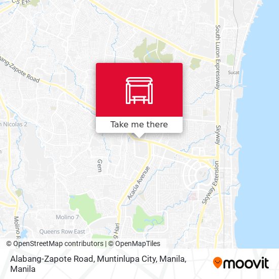 Alabang-Zapote Road, Muntinlupa City, Manila map