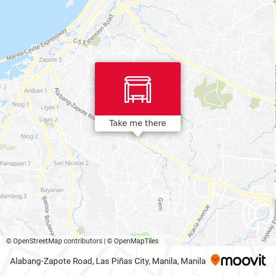 Alabang-Zapote Road, Las Piñas City, Manila map
