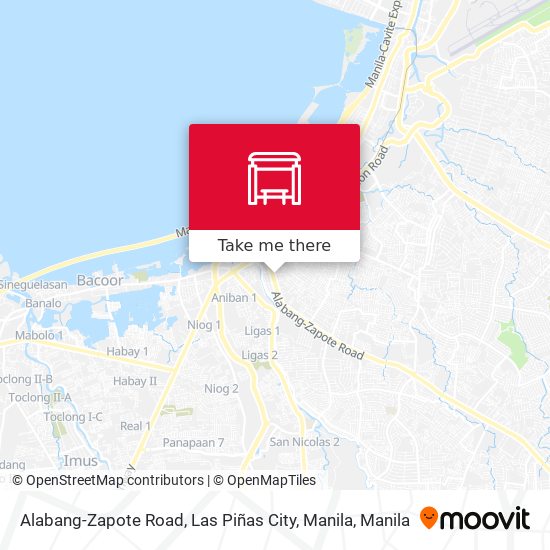 Alabang-Zapote Road, Las Piñas City, Manila map