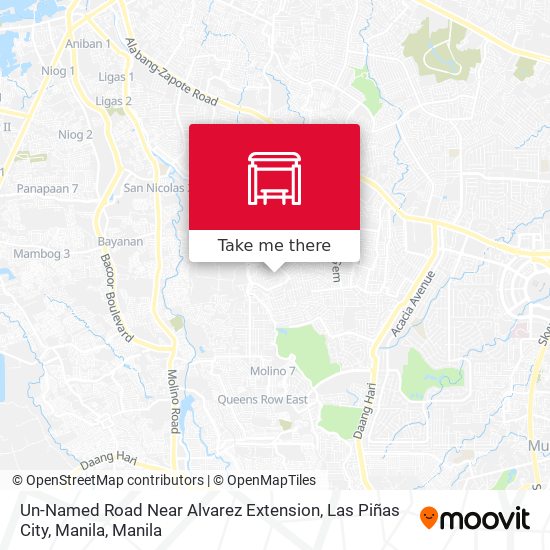 Un-Named Road Near Alvarez Extension, Las Piñas City, Manila map