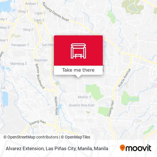 Alvarez Extension, Las Piñas City, Manila map