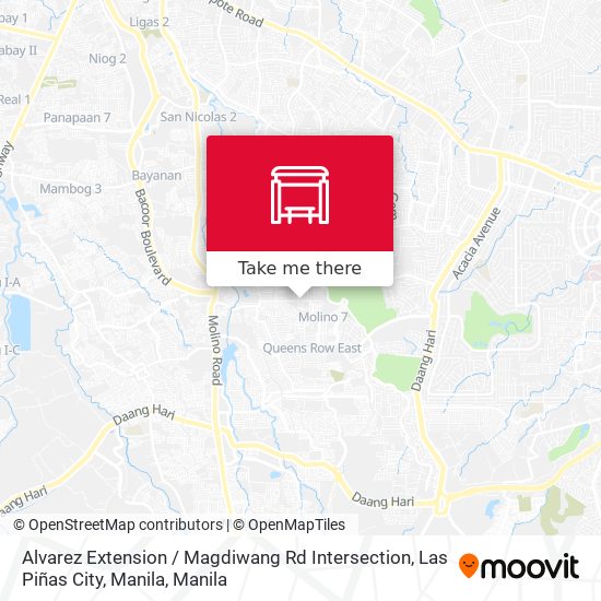 Alvarez Extension / Magdiwang Rd Intersection, Las Piñas City, Manila map