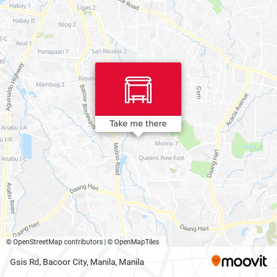 Gsis Rd, Bacoor City, Manila map