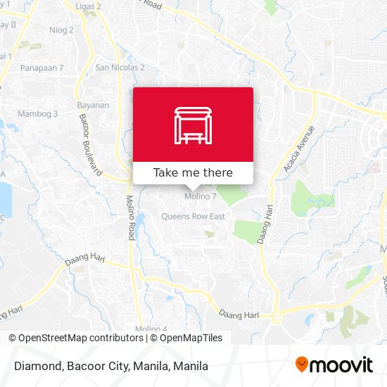 Diamond, Bacoor City, Manila map