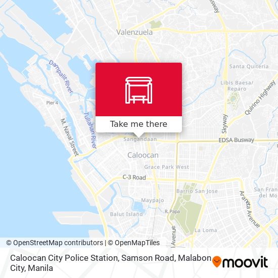 Caloocan City Police Station, Samson Road, Malabon City map