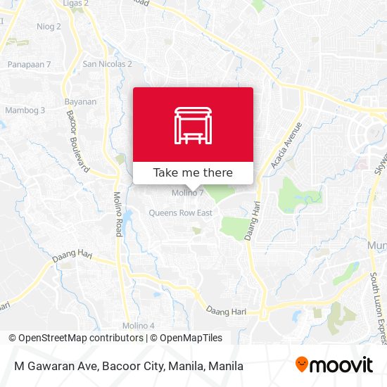 M Gawaran Ave, Bacoor City, Manila map
