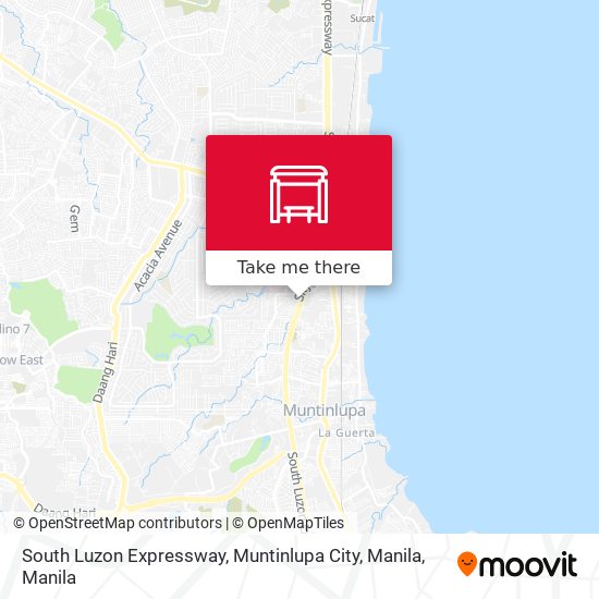 South Luzon Expressway, Muntinlupa City, Manila map