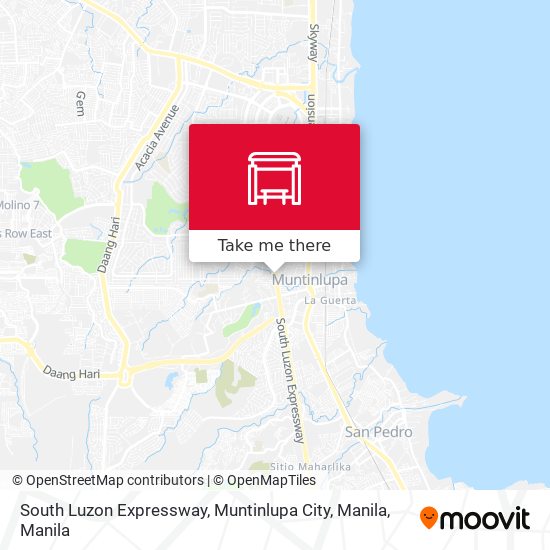South Luzon Expressway, Muntinlupa City, Manila map
