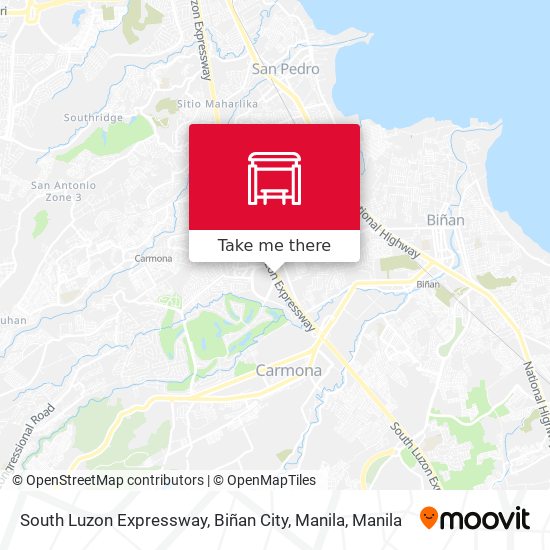 South Luzon Expressway, Biñan City, Manila map