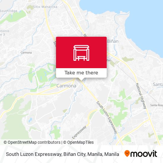 South Luzon Expressway, Biñan City, Manila map