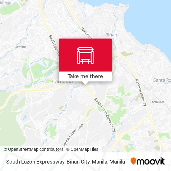 South Luzon Expressway, Biñan City, Manila map