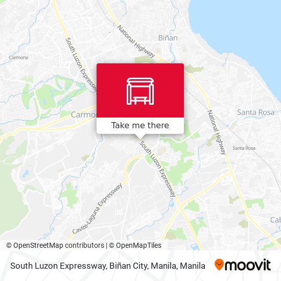 South Luzon Expressway, Biñan City, Manila map
