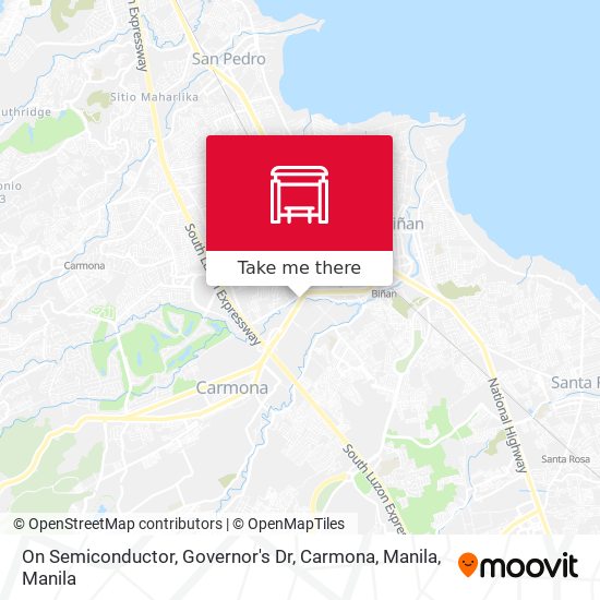 On Semiconductor, Governor's Dr, Carmona, Manila map