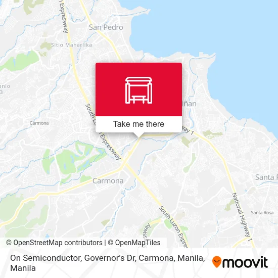 On Semiconductor, Governor's Dr, Carmona, Manila map