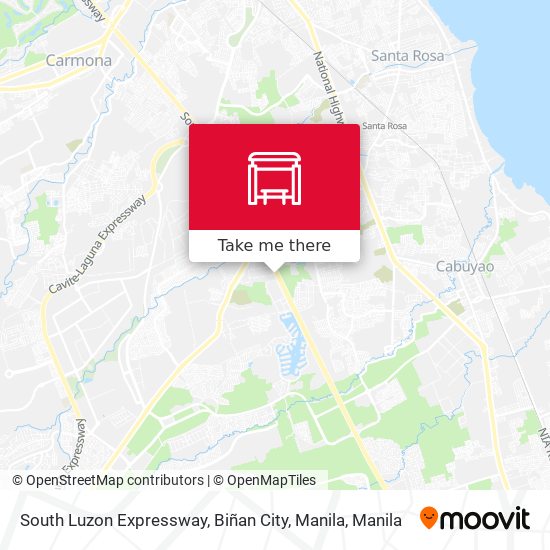 South Luzon Expressway, Biñan City, Manila map