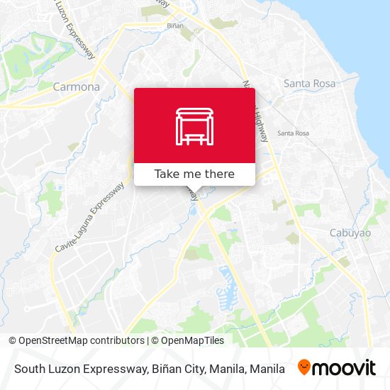 South Luzon Expressway, Biñan City, Manila map