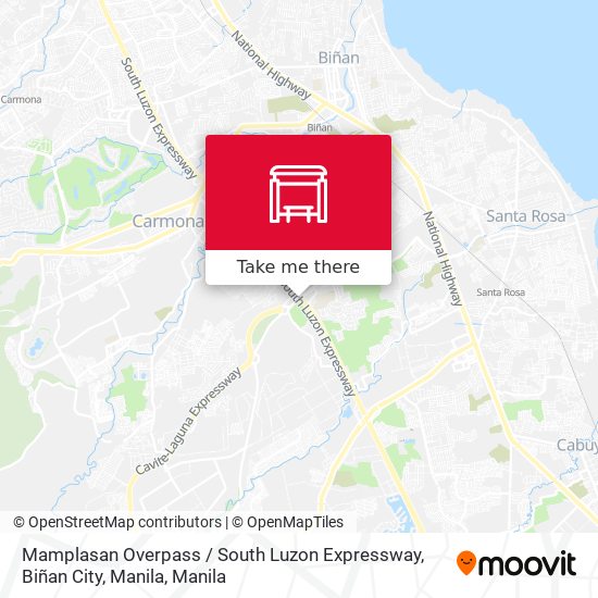 Mamplasan Overpass / South Luzon Expressway, Biñan City, Manila map