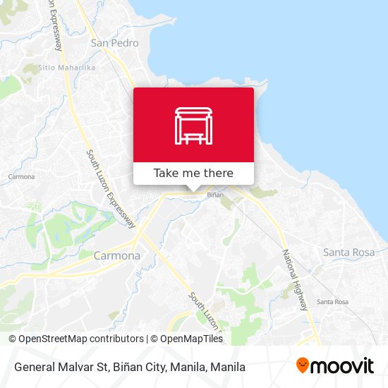 General Malvar St, Biñan City, Manila map