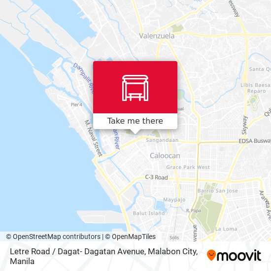 Letre Road / Dagat- Dagatan Avenue, Malabon City map