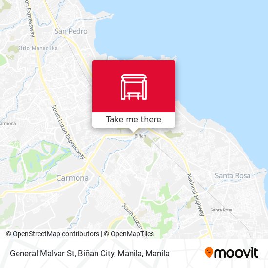 General Malvar St, Biñan City, Manila map