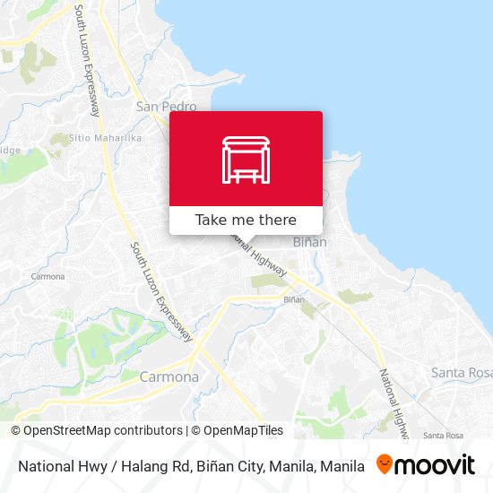 National Hwy / Halang Rd, Biñan City, Manila map