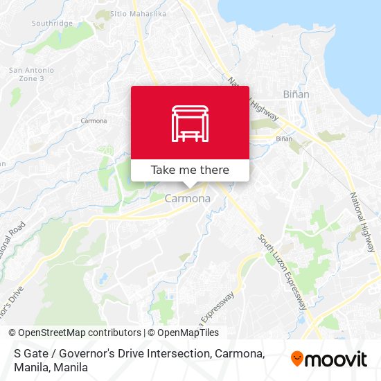 S Gate / Governor's Drive Intersection, Carmona, Manila map