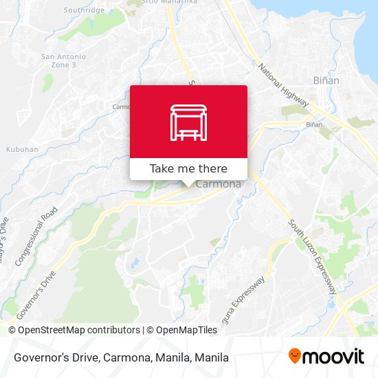 Governor's Drive, Carmona, Manila map