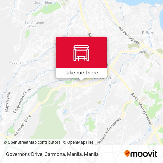 Governor's Drive, Carmona, Manila map