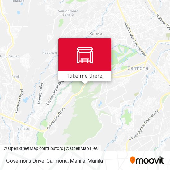 Governor's Drive, Carmona, Manila map