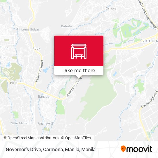 Governor's Drive, Carmona, Manila map