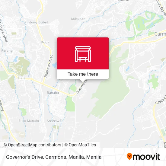 Governor's Drive, Carmona, Manila map