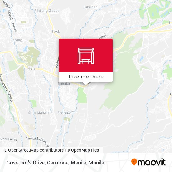 Governor's Drive, Carmona, Manila map