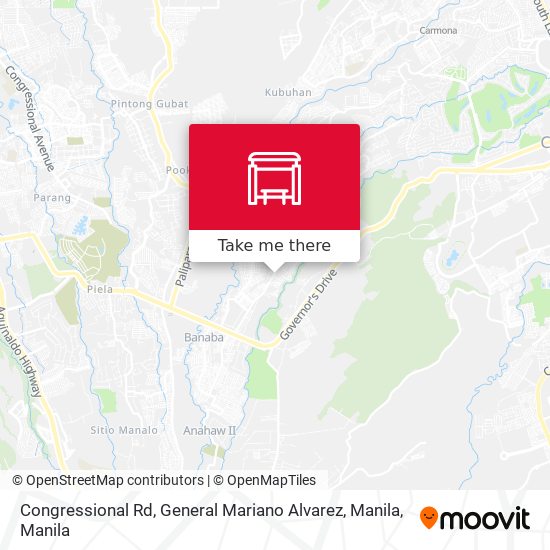 Congressional Rd,  General Mariano Alvarez, Manila map
