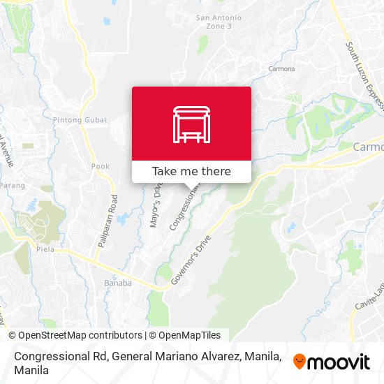 Congressional Rd,  General Mariano Alvarez, Manila map
