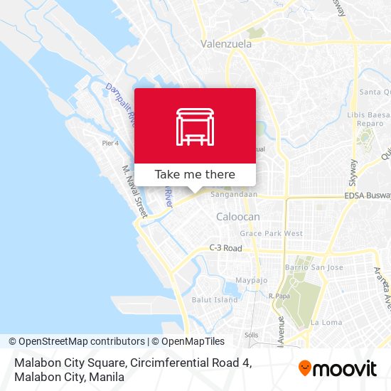 Malabon City Square, Circimferential Road 4, Malabon City map