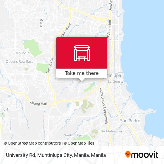 University Rd, Muntinlupa City, Manila map