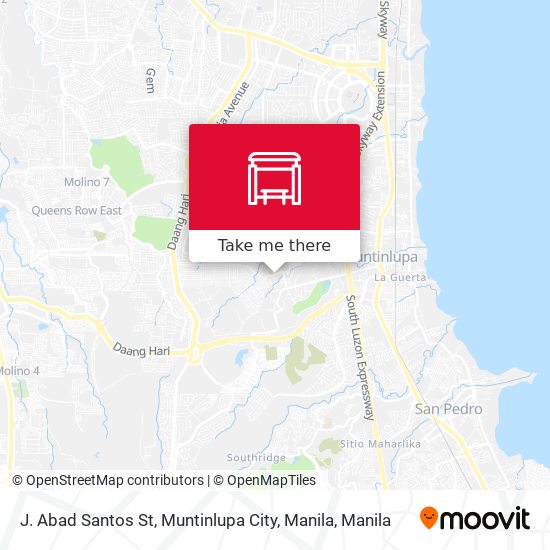 J. Abad Santos St, Muntinlupa City, Manila map