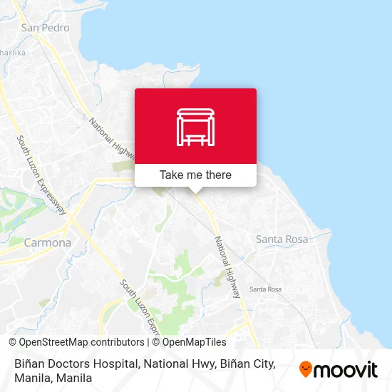 Biñan Doctors Hospital, National Hwy, Biñan City, Manila map