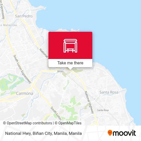 National Hwy, Biñan City, Manila map