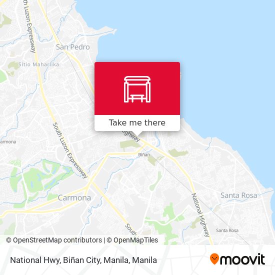 National Hwy, Biñan City, Manila map