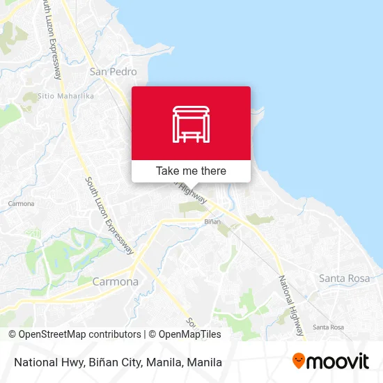 National Hwy, Biñan City, Manila map