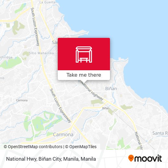 National Hwy, Biñan City, Manila map