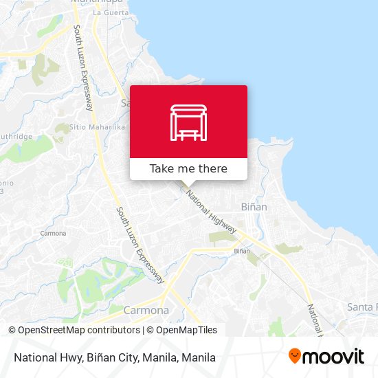 National Hwy, Biñan City, Manila map