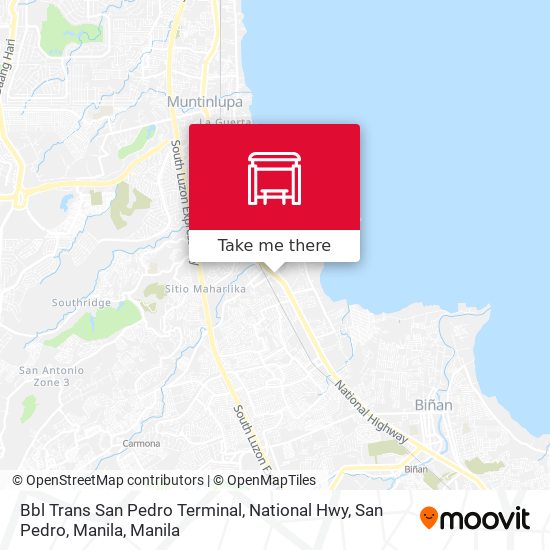 Bbl Trans San Pedro Terminal, National Hwy, San Pedro, Manila map