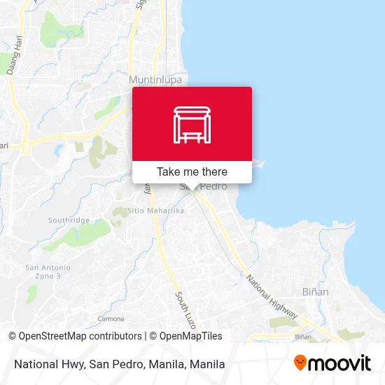 National Hwy, San Pedro, Manila map