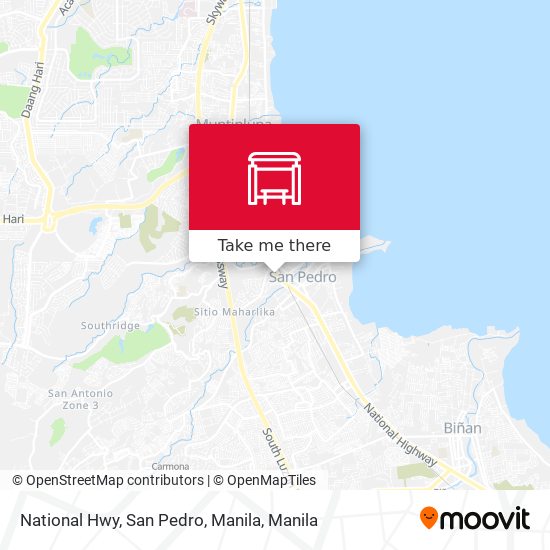 National Hwy, San Pedro, Manila map