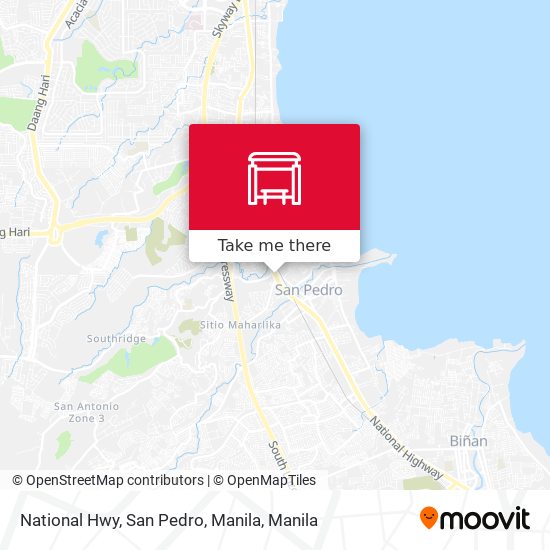 National Hwy, San Pedro, Manila map